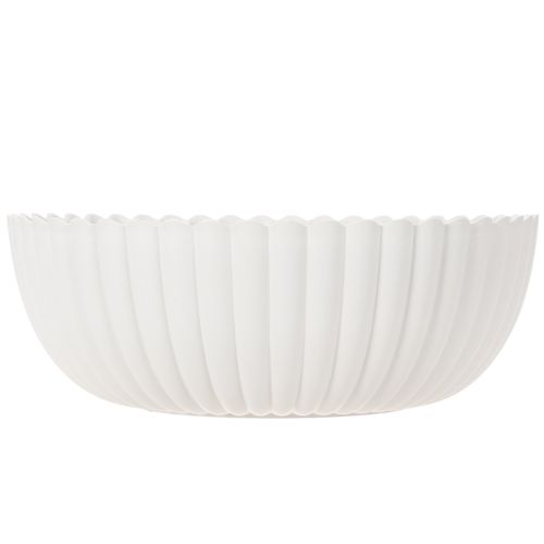 Decorative bowl, ribbed, large size 25cm | Floristik24.ie