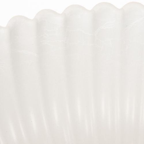 Decorative bowl, ribbed, large size 25cm | Floristik24.ie