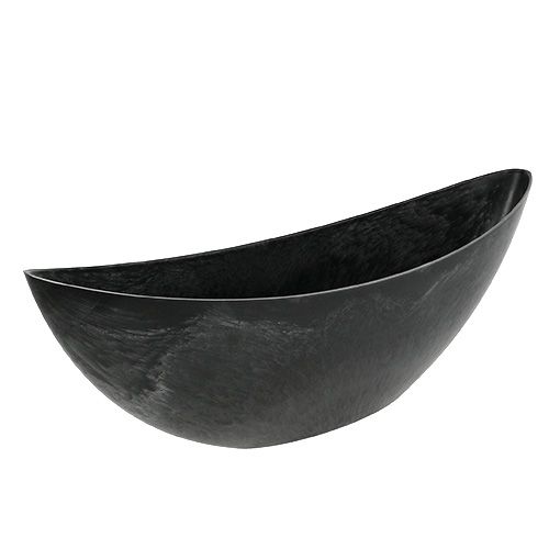 Plastic boat anthracite 55.5cm x 14.5cm H17.5cm, 1pc