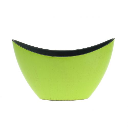 Floristik24 Decorative bowl plant bowl green 20cm x 9cm H11.5cm