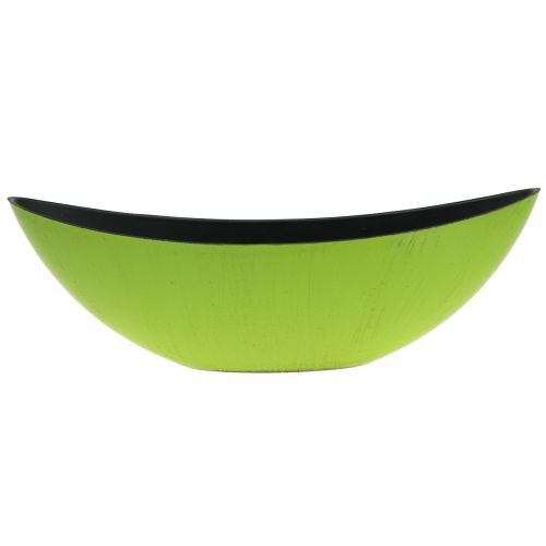 Floristik24 Deco Bowl Plant Bowl Green Black 34cm x 11cm H11cm