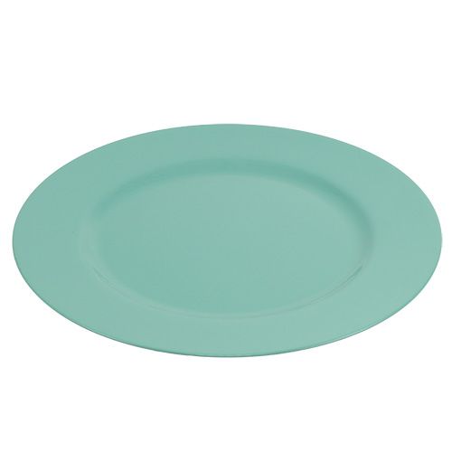 Floristik24 Plastic plate Ø33cm turquoise