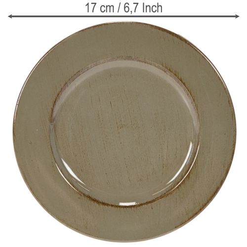 Small plates for decoration or presentation, 17cm, 6 pieces | Floristik24.ie