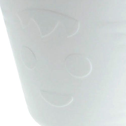 Product Plastic pots with handles 12pcs. 14cmx12cm white
