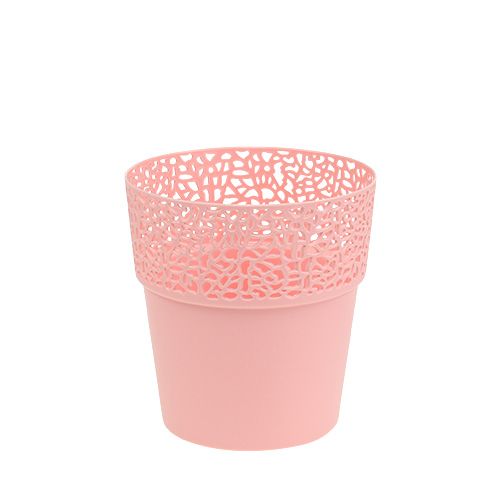 Floristik24 Plastic pot pink Ø11.5cm H12.5cm 1 piece