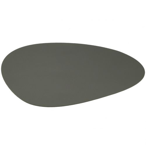 Floristik24 Placemat artificial leather gray 4pcs