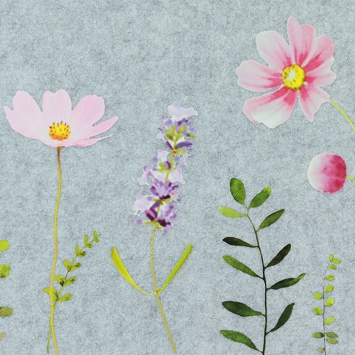 Product Placemat Table Mat Felt Flowers 45x4.5x35cm 4pcs