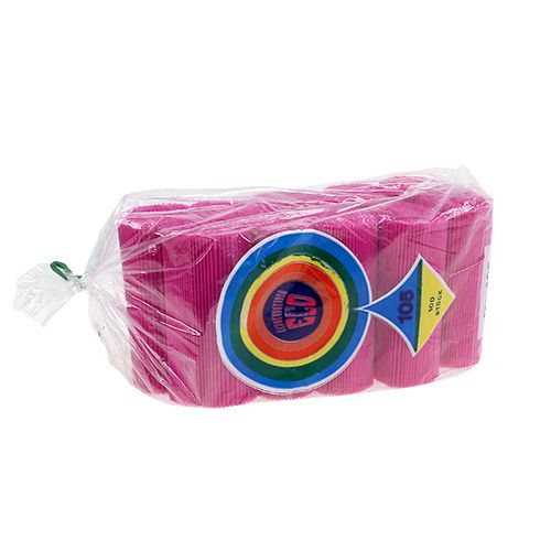 Floristik24 Pleated cuffs Cerise 10.5cm 100 pieces