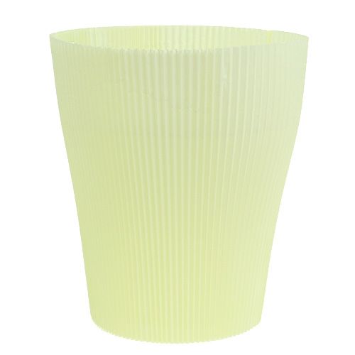 Floristik24 Pleated cuffs light yellow 18.5cm 100pcs.
