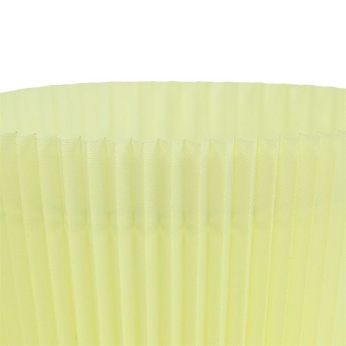 Floristik24 Pleated cuffs light yellow 8.5cm 100p.