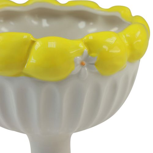 Floristik24 Cup ceramic bowl lemon decorative bowl Ø14.5cm H14cm