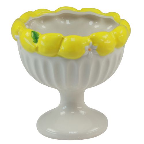 Floristik24 Cup ceramic bowl lemon decorative bowl Ø14.5cm H14cm