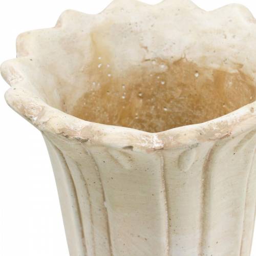 Floristik24 Decorative amphora, goblet for planting, goblet tulip planting jug Ø12cm H25.5cm 2pcs