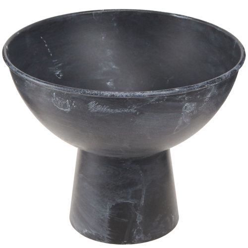 Floristik24 Cup Bowl Metal Plant Bowl Anthracite Ø20.5cm 2pcs