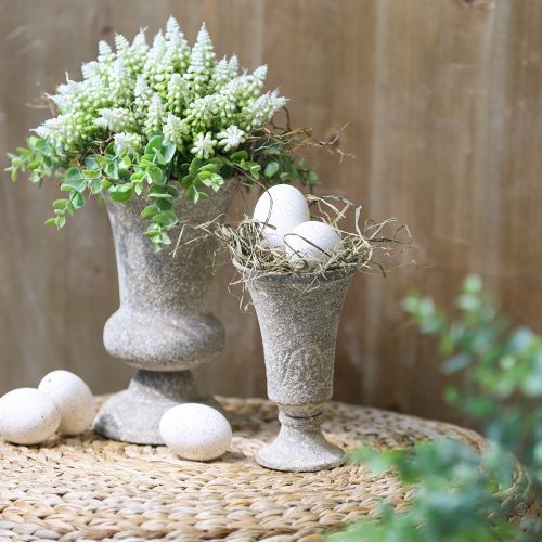 Product Cup vase metal antique decorative vase rustic Ø16.5 H24cm