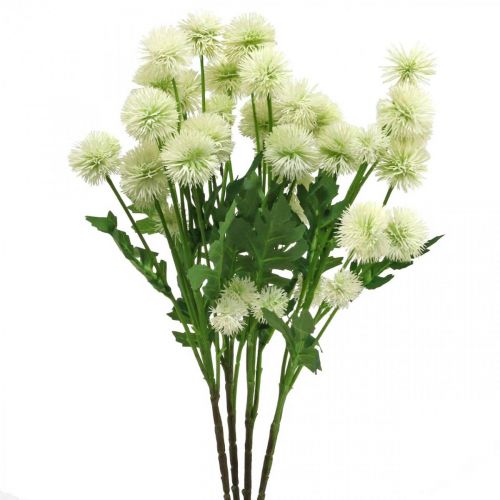 Floristik24 Artificial branch pompom decorative branch white 61cm 4pcs