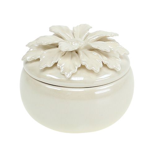 Porcelain jar cream Ø7.5cm H6cm
