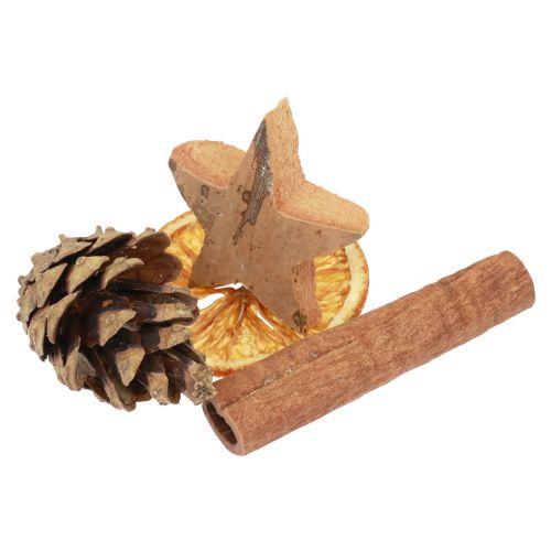 Floristik24 Potpourri Christmas cones orange slices cinnamon wood 150g