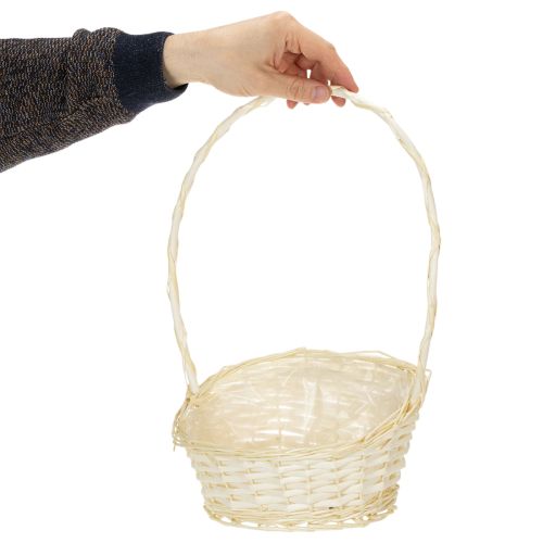 Gift basket 27cm x 18cm H43cm light | Floristik24.ie