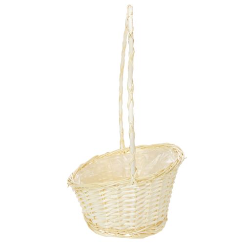 Gift basket approx. 38cm x 27cm, light-colored | Floristik24.ie