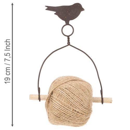 Practical decorative ribbon holder, bird, shabby chic | Floristik24.ie