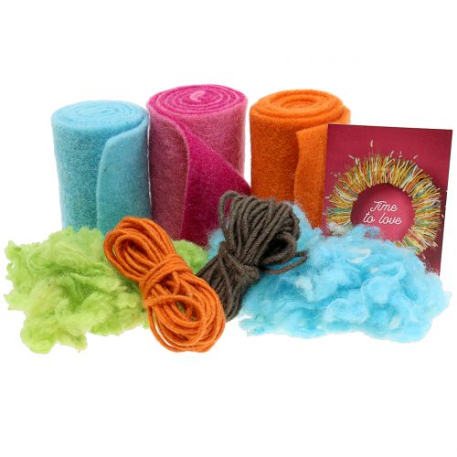 Floristik24 Handicraft set Lehner wool spring colored