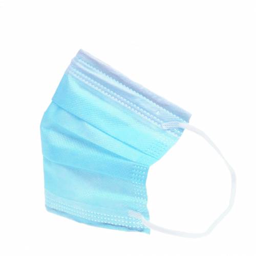 Floristik24 Disposable mask, face mask, mouth mask, 3-ply, light blue, 10 pieces