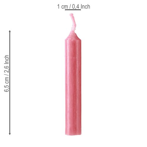 Product Doll candles 10mm red Wiedemann candles 65/10 50 pieces
