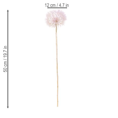 Product Artificial dandelion decorative flower for modern interior design, home accessory, 50cm, 4 pieces