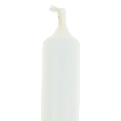 Product Pyramid Candles White Small Candles 6.5cm 24 pcs