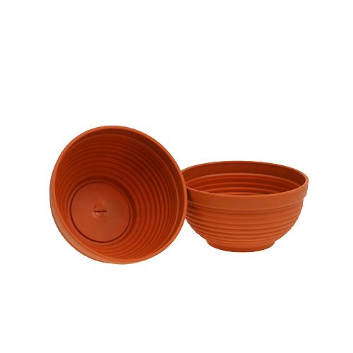 R-bowl plastic terracotta Ø15cm, 10 pieces