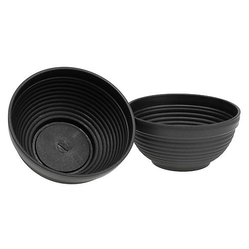 R-bowl plastic anthracite 19cm, 10pcs