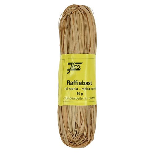 Floristik24 Natural Raffia fibres For gardening, crafts and décor 50g