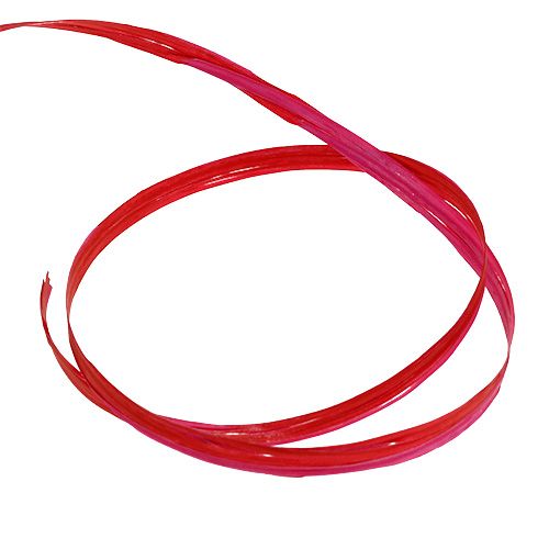 Product Two-tone raffia red-pink 200m