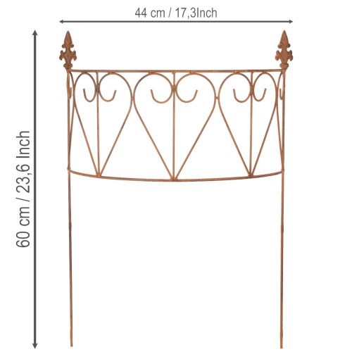 Product Garden stake, metal trellis for flower beds and versatile garden decoration, 60cm