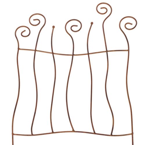 Floristik24 Trellis, climbing aid, curved metal, artistic garden decoration, 72cm