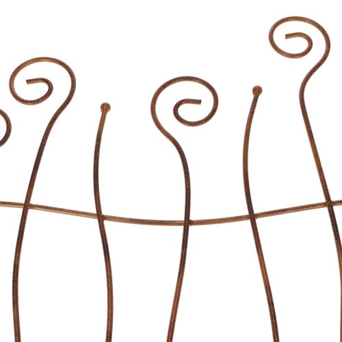 Product Trellis, climbing aid, curved metal, artistic garden decoration, 72cm