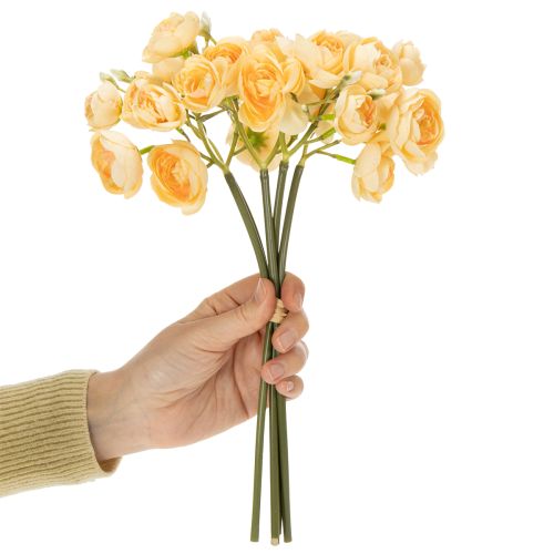 Product Ranunculus flower branch for decorative vase arrangements, 32cm, 5 pieces