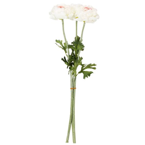 Product Artificial ranunculus with delicate blossoms for stylish and easy-care decoration, 51cm, 3 pieces.