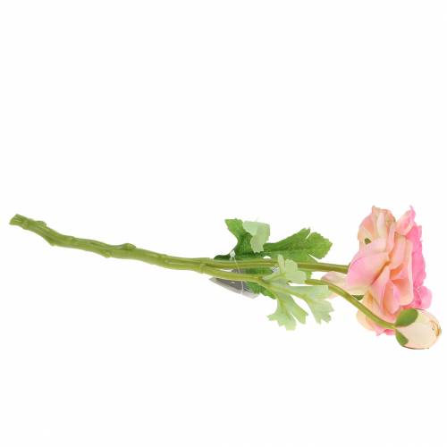 Floristik24 Ranunculus flower and bud artificial pink 34cm