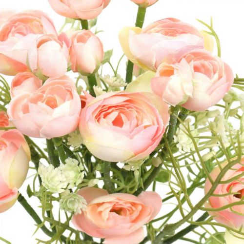 Artificial Ranunculus Bouquet Flower Decoration Silk Flowers Pink L37cm