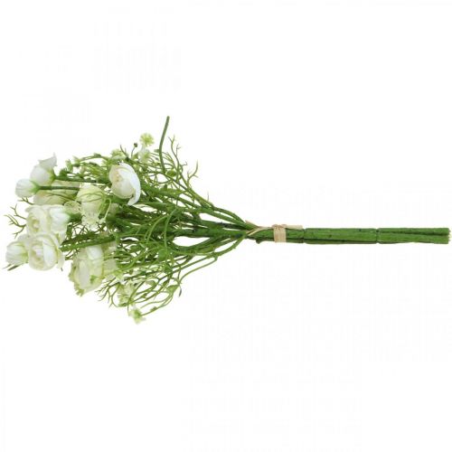 Floristik24 Ranunculus Bouquet Artificial Flowers Silk Flowers White L37cm