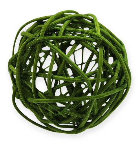 Product Rattan balls Ø4.5cm green sorted 30p
