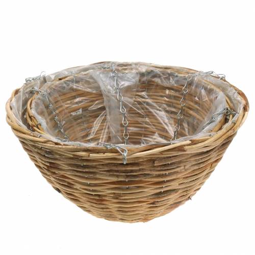 Floristik24 Rattan hanging basket Ø35 / Ø40cm, set of 2