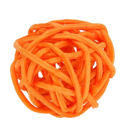 Product Rattan ball orange yellow apricot 72pcs