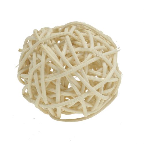 Product Rattan ball bleached Ø4cm 24 pcs