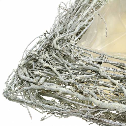 Product Plant cushion branches washed white 40cm x 40cm H10cm