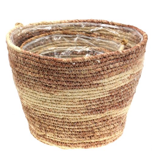Product Rattan plant basket set, natural/brown, 3-piece, Ø26/22/16cm – Decorative & Versatile