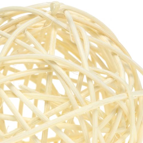 Floristik24 Rattan ball bleached Ø7.5cm 15pcs