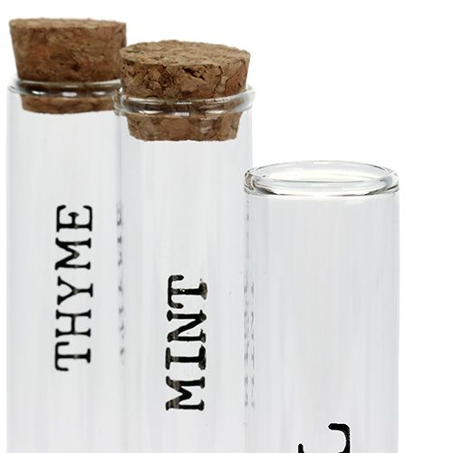 Floristik24 Test tube spice rack wooden 16.5cm